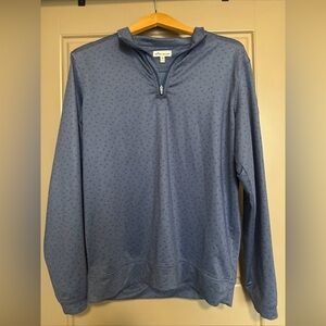 Peter Millar Steel Blue Textured Pullover